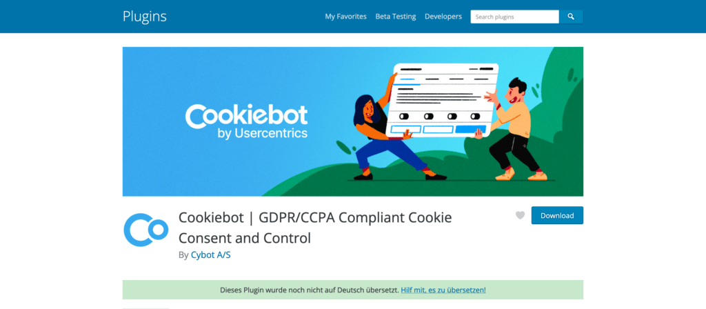 CookieBot WordPress Plugin