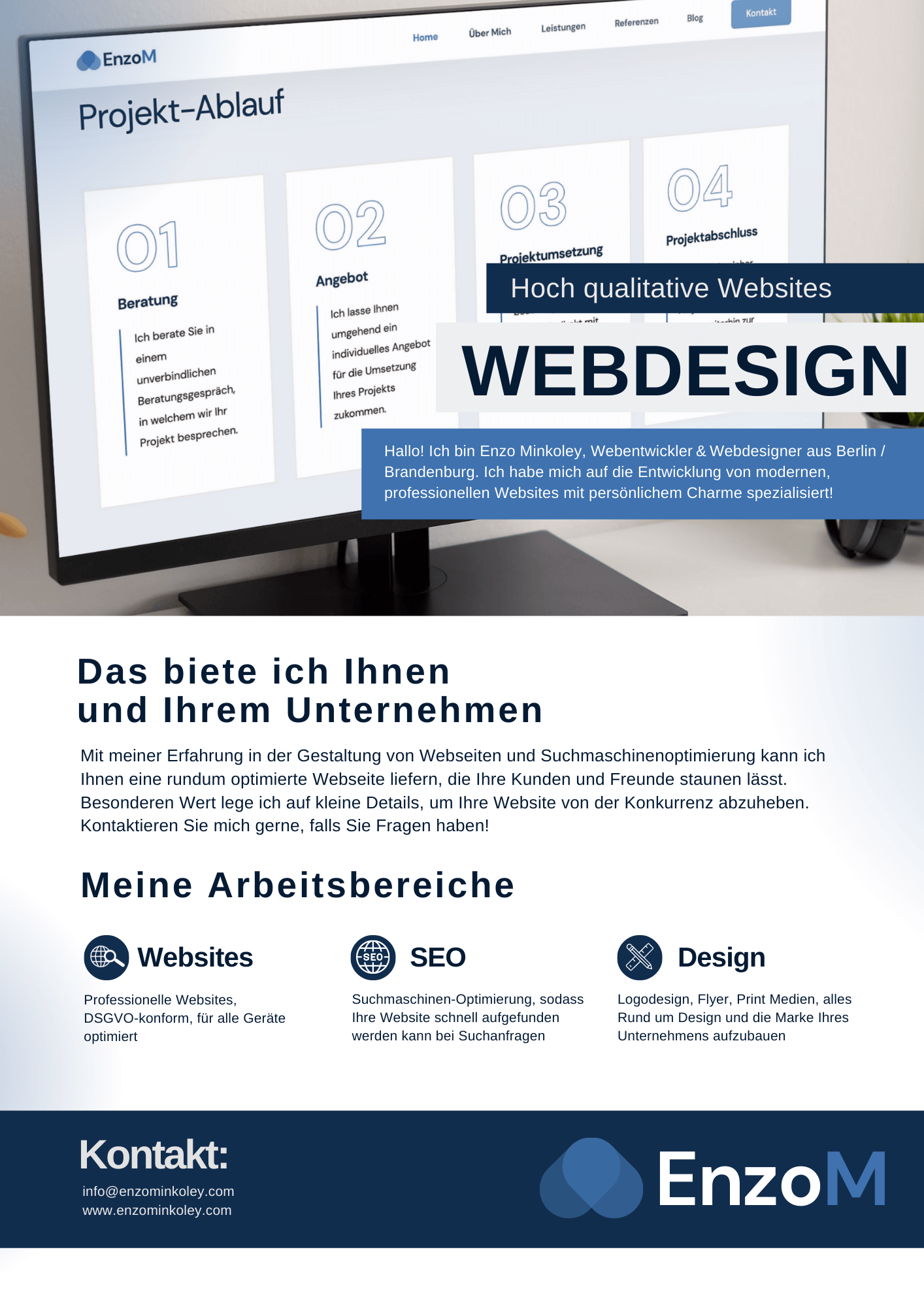 Webdesign Informations Flyer
