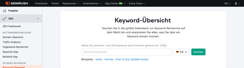 seo für anfänger keyword research