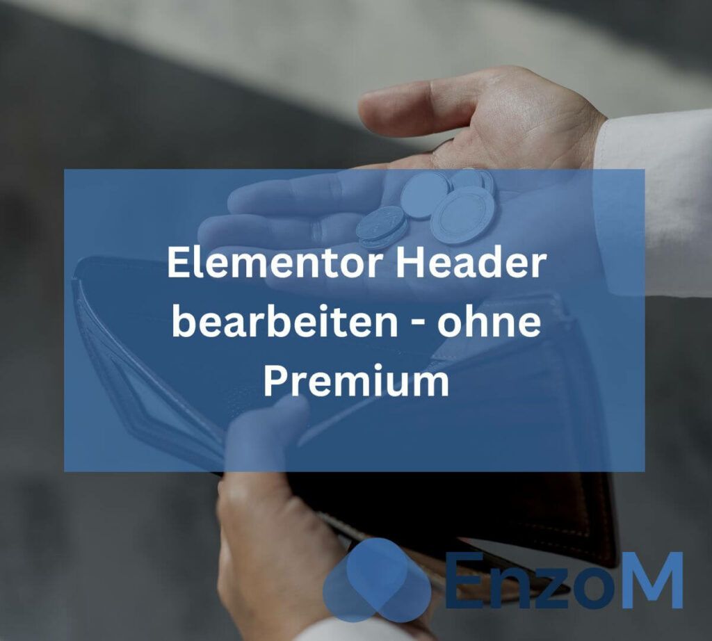 elementor header bearbeiten