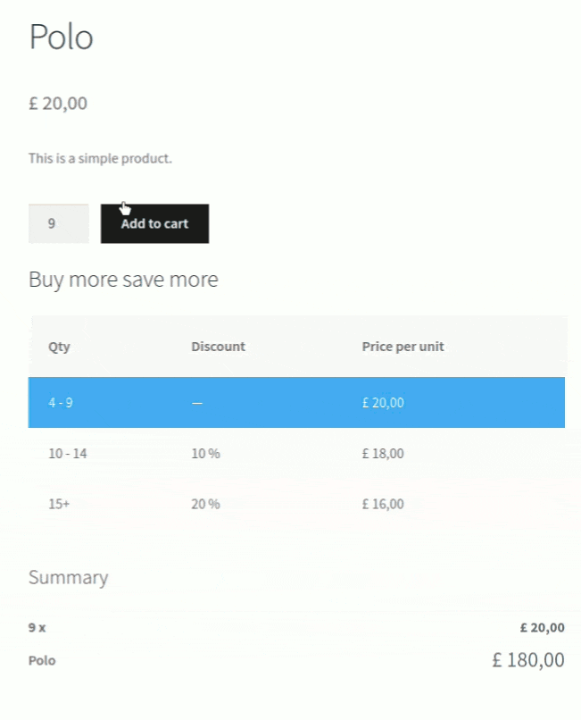 woocommerce staffelpreise