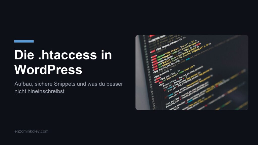 htaccess WordPress: Quellcode einer Konfigurationsdatei