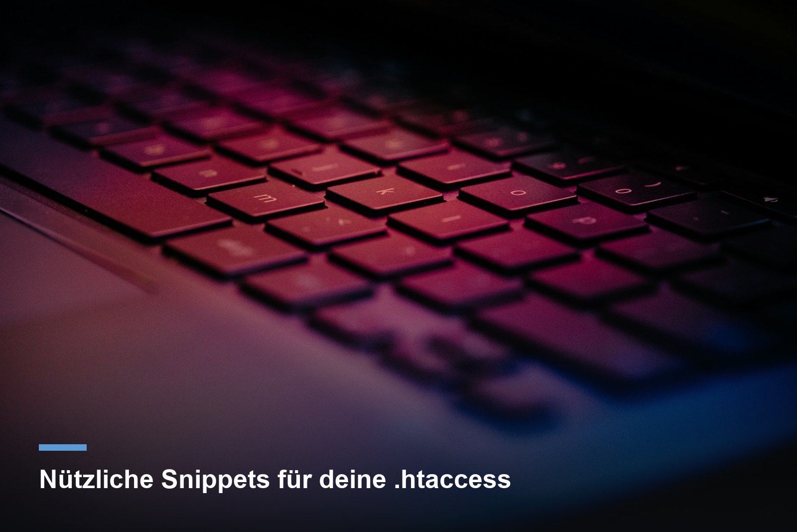 htaccess WordPress Snippets für Weiterleitungen und Caching